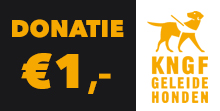 Donatie 1,00 euro aan KNGF geleidehonden